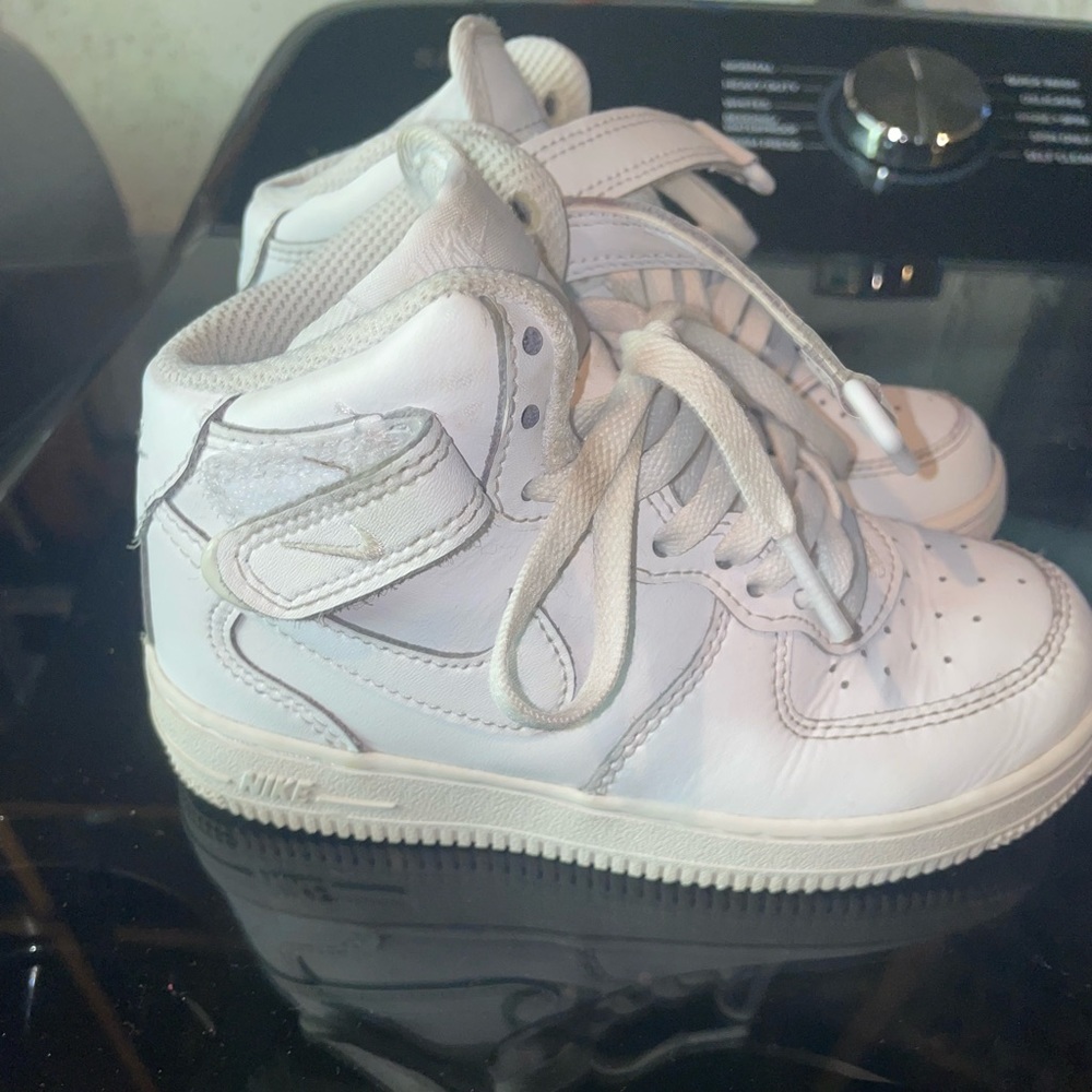 White high top airforce ones